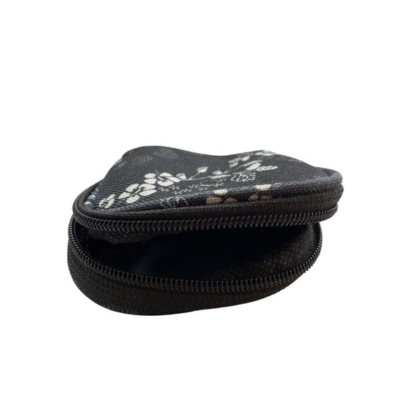 Floral Black & White Zippered Pouch Set 3 Small Medium Large Durable Polyester I - Picture 11 of 11
